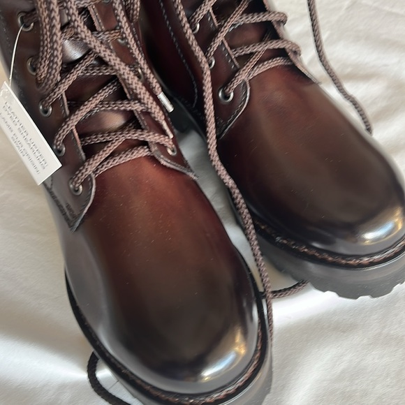 Ralph Lauren Luxurious. Jenkins Leather Shearling Fur Boots. Made in Italy. - Picture 9 of 16